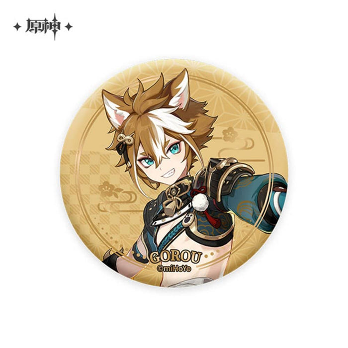 [Imported goods] Genshin Impact Lightning Castle Series Character Can Badge Goro / miHoYo
