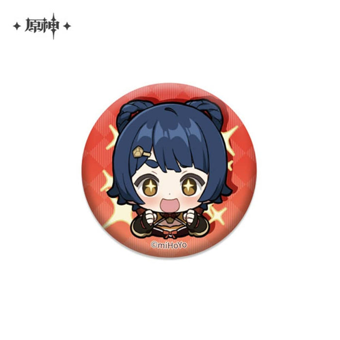 [Imported] Genshin Impact Deformed Stamp Series Pearl Can Badge Xiangling / miHoYo