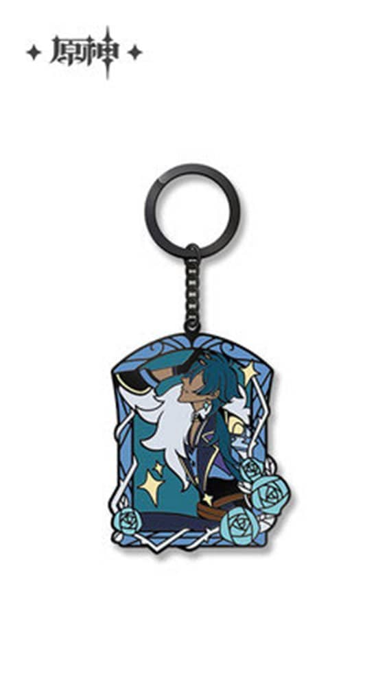 [New] Genshin Impact "Fleeting Words of the Floating World" Metal Keyring Kaeya / miHoYo