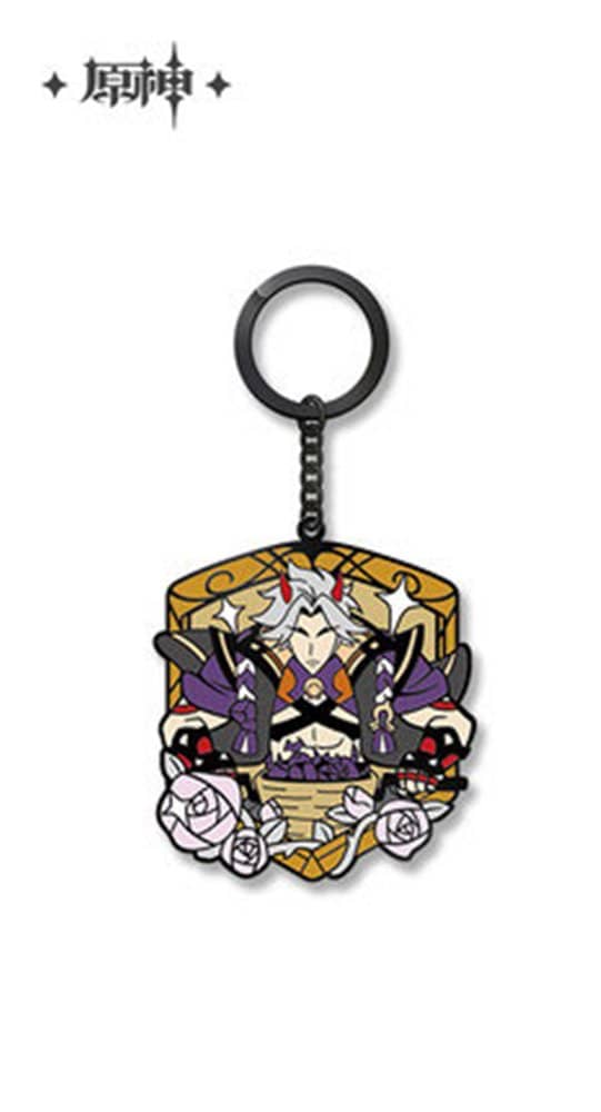[New] Genshin Impact "Foolish Words of the Floating World" Metal Keyring Arataki Itto / miHoYo