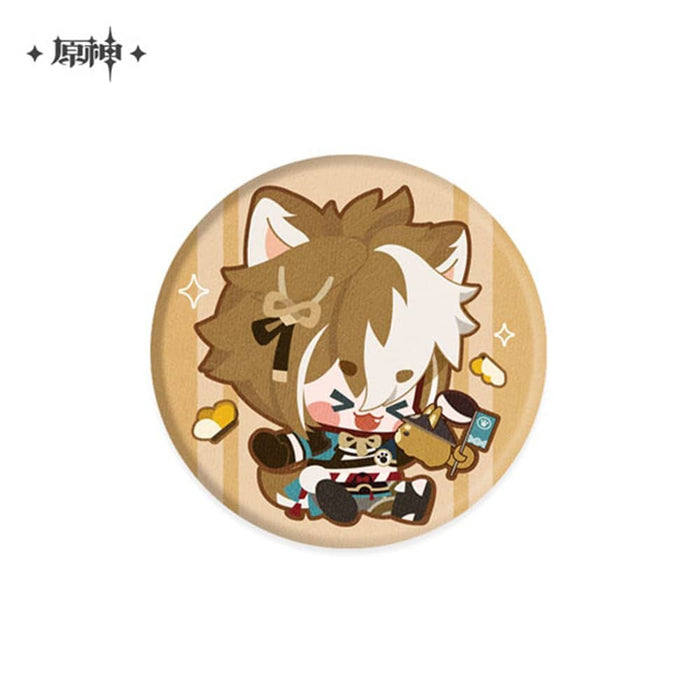 [Imported goods] Genshin Impact Deformed Character Series "Yoshiki Dog" Fluffy Badge Goro / mihoyo