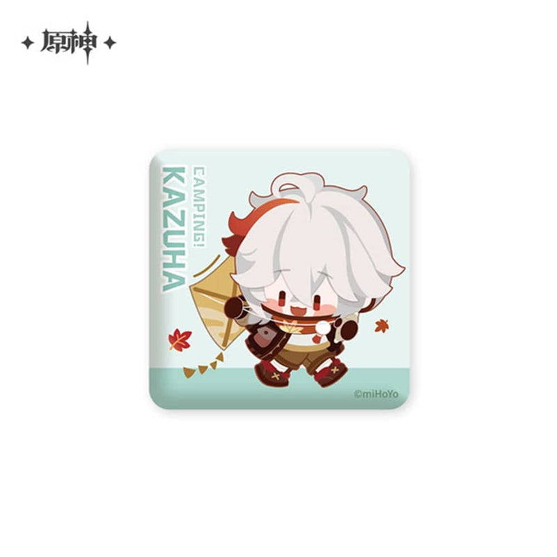 【新品】原神 レジャーキャンプシリーズ スクエア型缶バッジ 楓原万葉 / miHoYo
