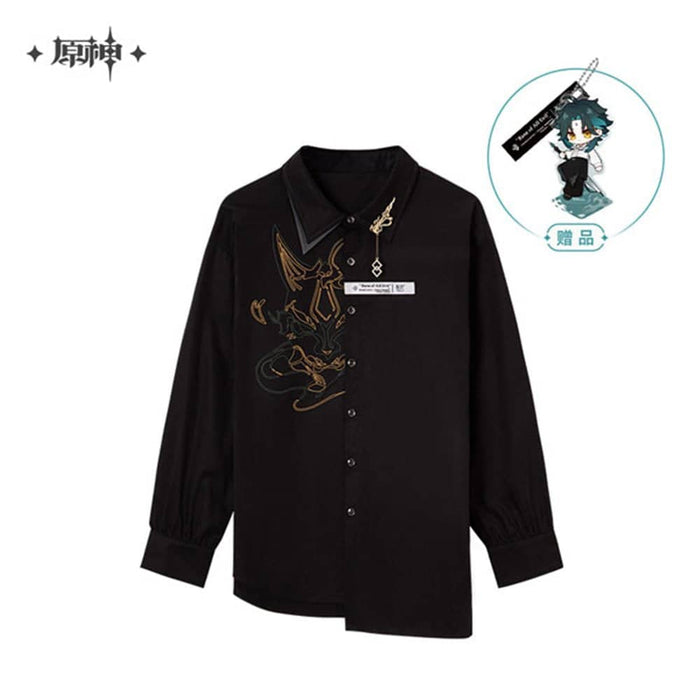 [Imported] Genshin Impact Character Image Apparel Series Shirt Show Black XL size / mihoyo