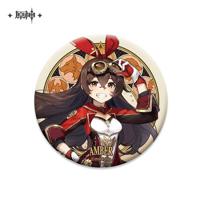 [Imported goods] Genshin Impact Mondo Castle Series Character Can Badge Amber -100% Reconnaissance Knight / mihoyo