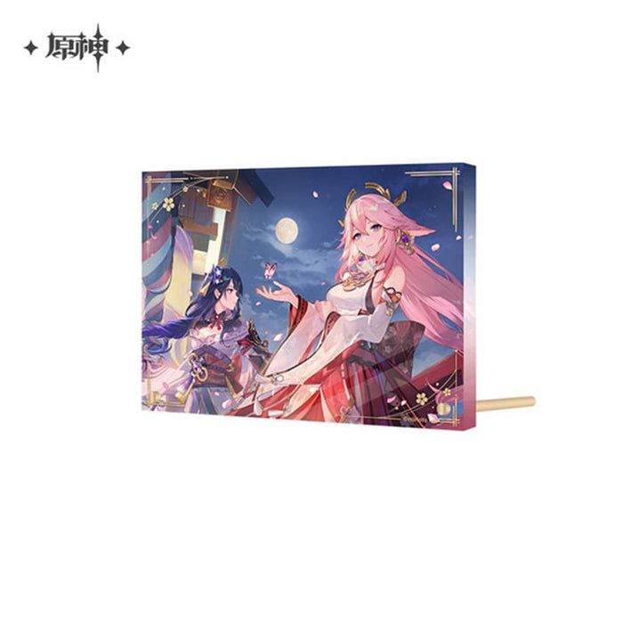 [Imported item] Genshin "When the light cherry blossoms fall" Acrylic stand panel / miHoYo