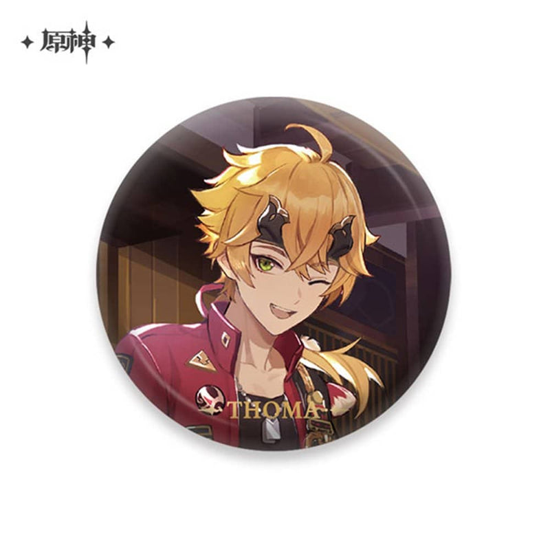 [New] Genshin Impact Character Can Badge Thoma / miHoYo