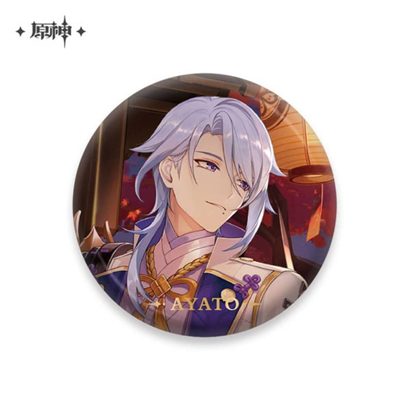 [New] Genshin Impact Character Can Badge Kamisato Ayato / miHoYo