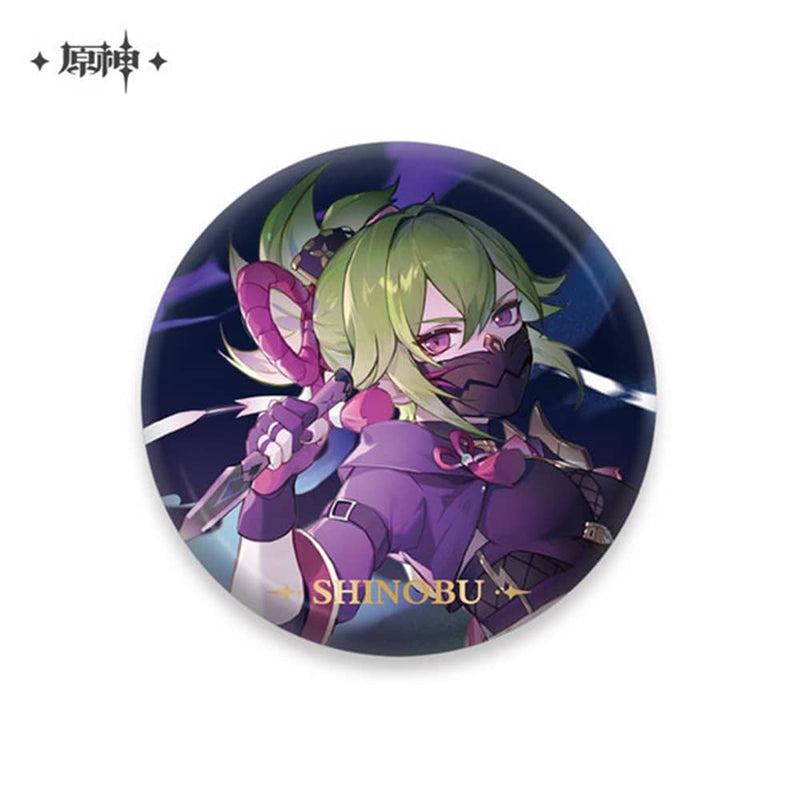 [New] Genshin Impact Character Can Badge Kujou Sara / miHoYo