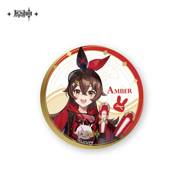 [Imported item] Genshin "Fuuki's Journey" Character Can Badge Amber / miHoYo