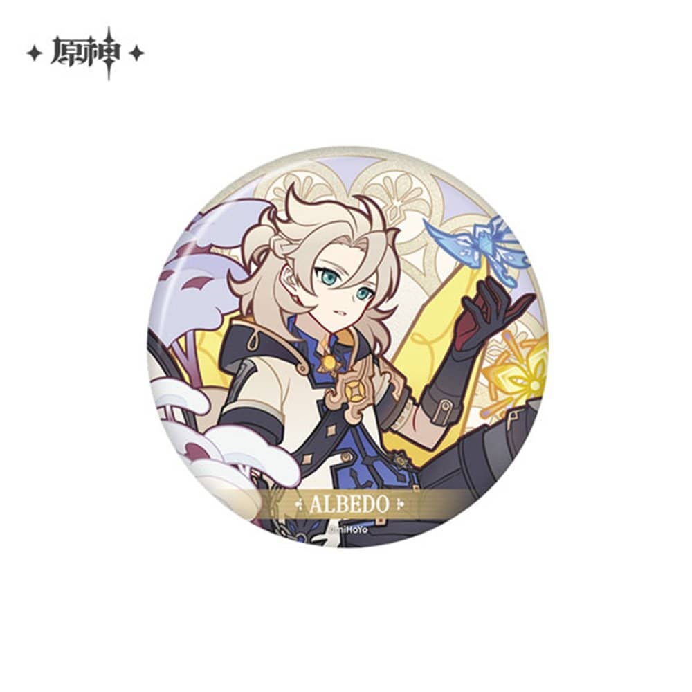 新品】原神 風花の呼吸シリーズ キャラ缶バッジ アルベド / miHoYo