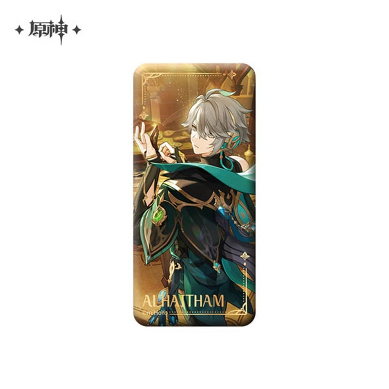【新品】原神 盛典と慧業シリーズ スクエア型缶バッジ アルハイゼン / miHoYo